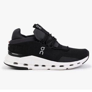 On Running Black and White Cloud Sneakers